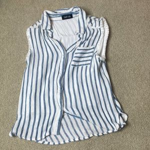 fab’rik blue and white striped top